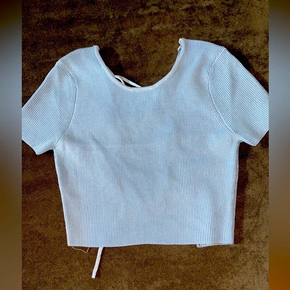 Baby blue top